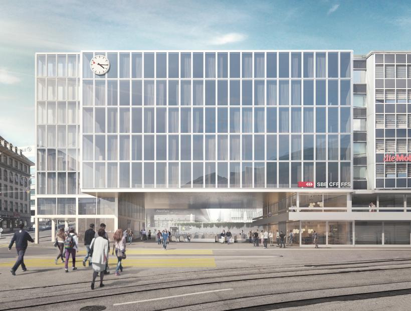 Neubau mit Bahnzugang Bubenbergzentrum Bern / In Projektierung