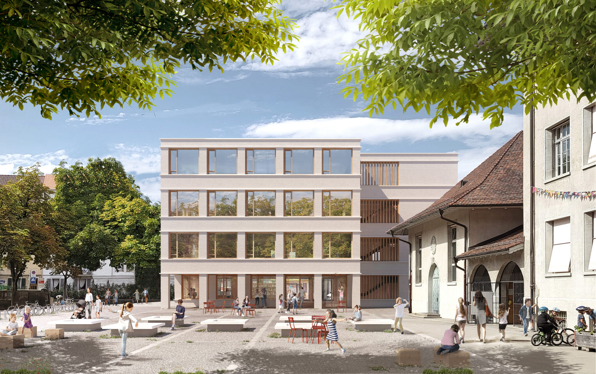 Wettbewerb Schulerweiterung Volksschule Breitfeld Bern